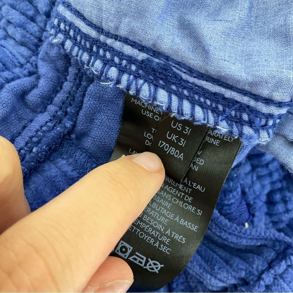 Urban Outfitters BDG Y2K Wide Leg Relaxed Cargo Corduroy Skater Pant Blue 31 - Picture 14 of 17
